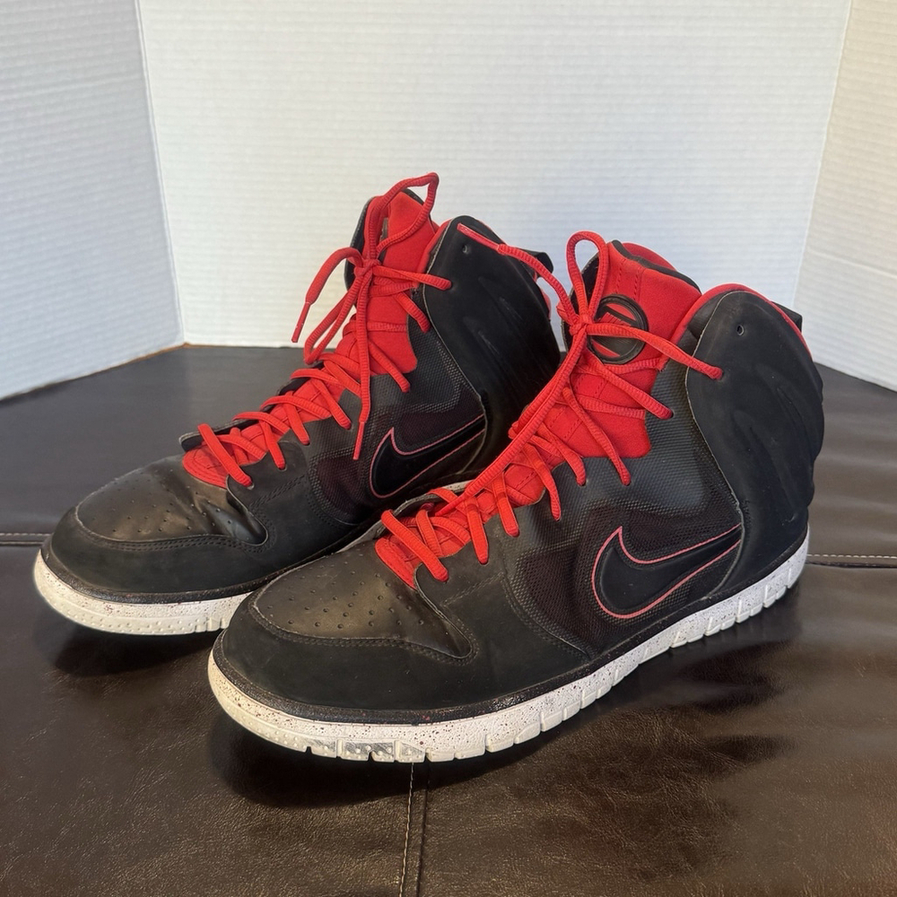 Nike Dunk Free Basketball Sneaker Size:14 Black Red 599466-061